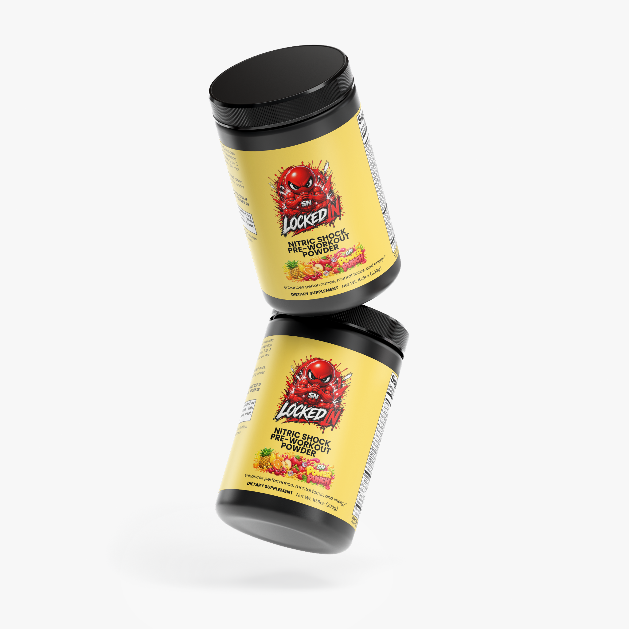 LOCKED IN Nitric Shock Pre-Workout Powder (Fruit Punch)