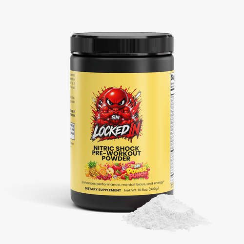 LOCKED IN Nitric Shock Pre-Workout Powder (Fruit Punch)