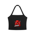 Women's LOCKED IN Halter Crop Sports Bra